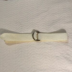 Talbots Woven Belt with Gold Buckle